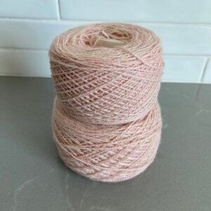 Purl Soho Linen Quill Yarn in "Peony Pink"